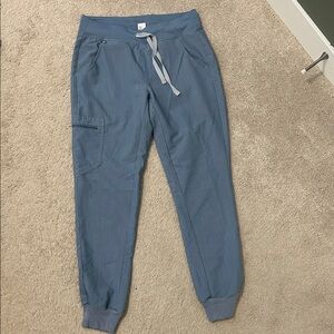 Figs Technical Collection Jogger Pants in Heathered Blue